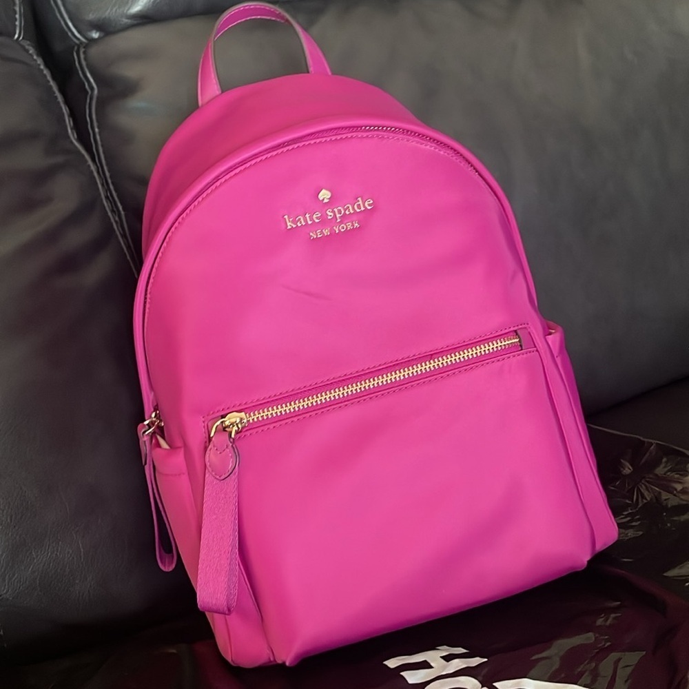 MWT Kate Spade Baja ROSE , beautiful backpack . 🎒 measurements on pictures - Picture 4 of 15